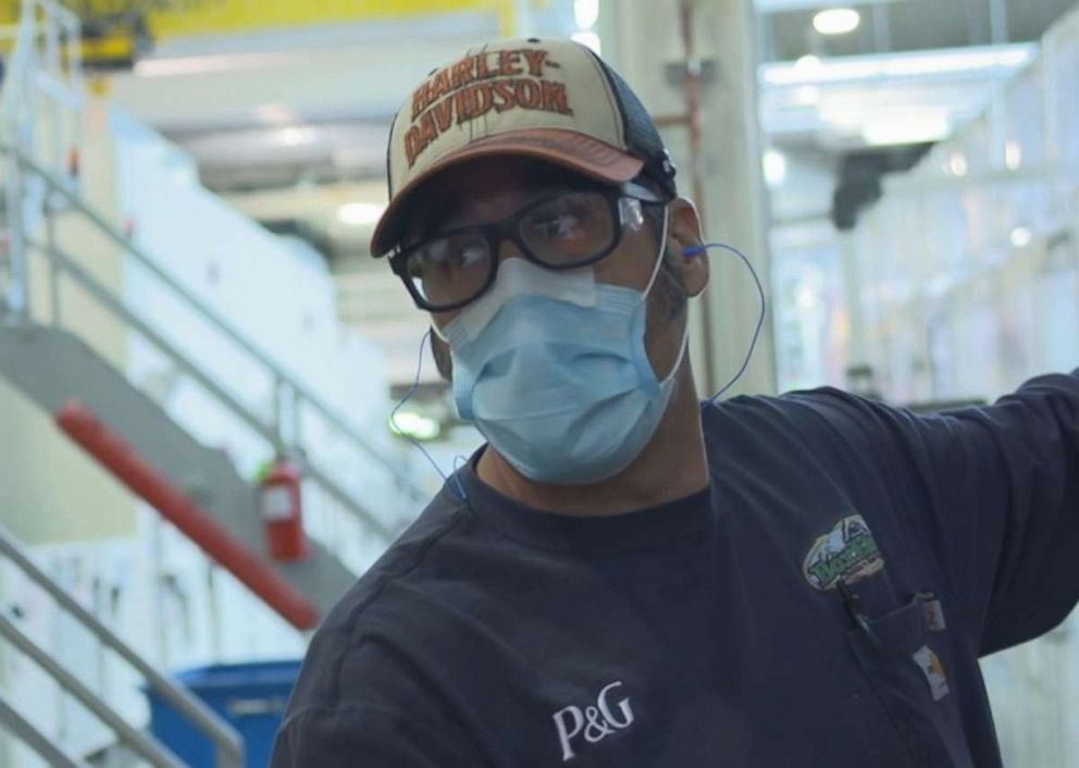 PHOTO: Jared Kent is an electrical planner at the Procter & Gamble facility in Box Elder, Utah, where Bounty paper towels and Charmin toilet paper are made. 