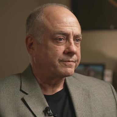 PHOTO: Jeff Metcalf, father of 17-year-old Austin Metcalf who was stabbed to death at a track meet in Frisco, Texas in April 2025, speaks with ABC News, August 24, 2026.