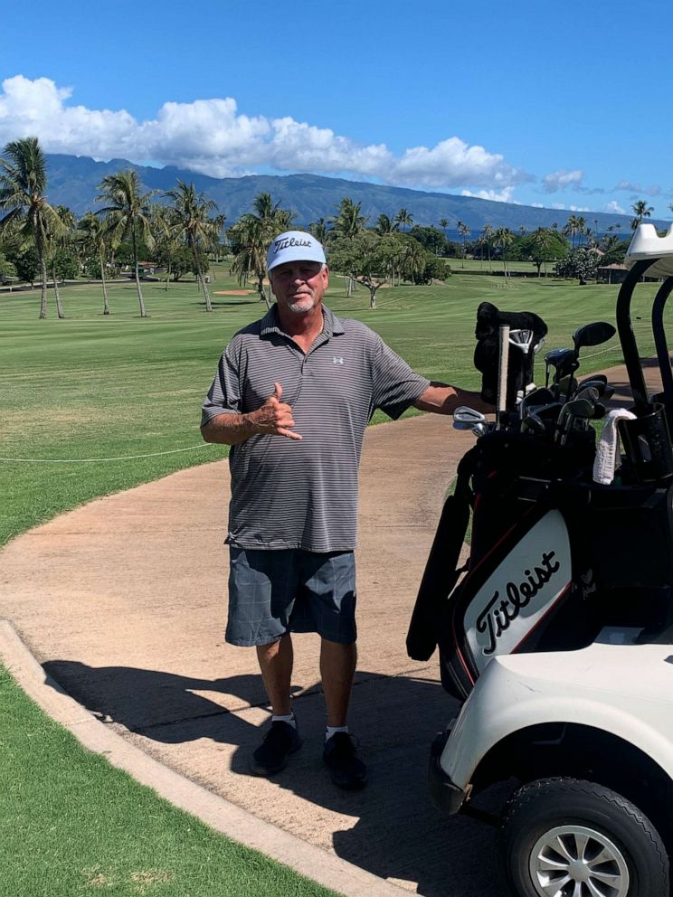 PHOTO: In an undated photo, Joe Schilling, 67, is seen on a golf course in Lahaina, Hawaii.