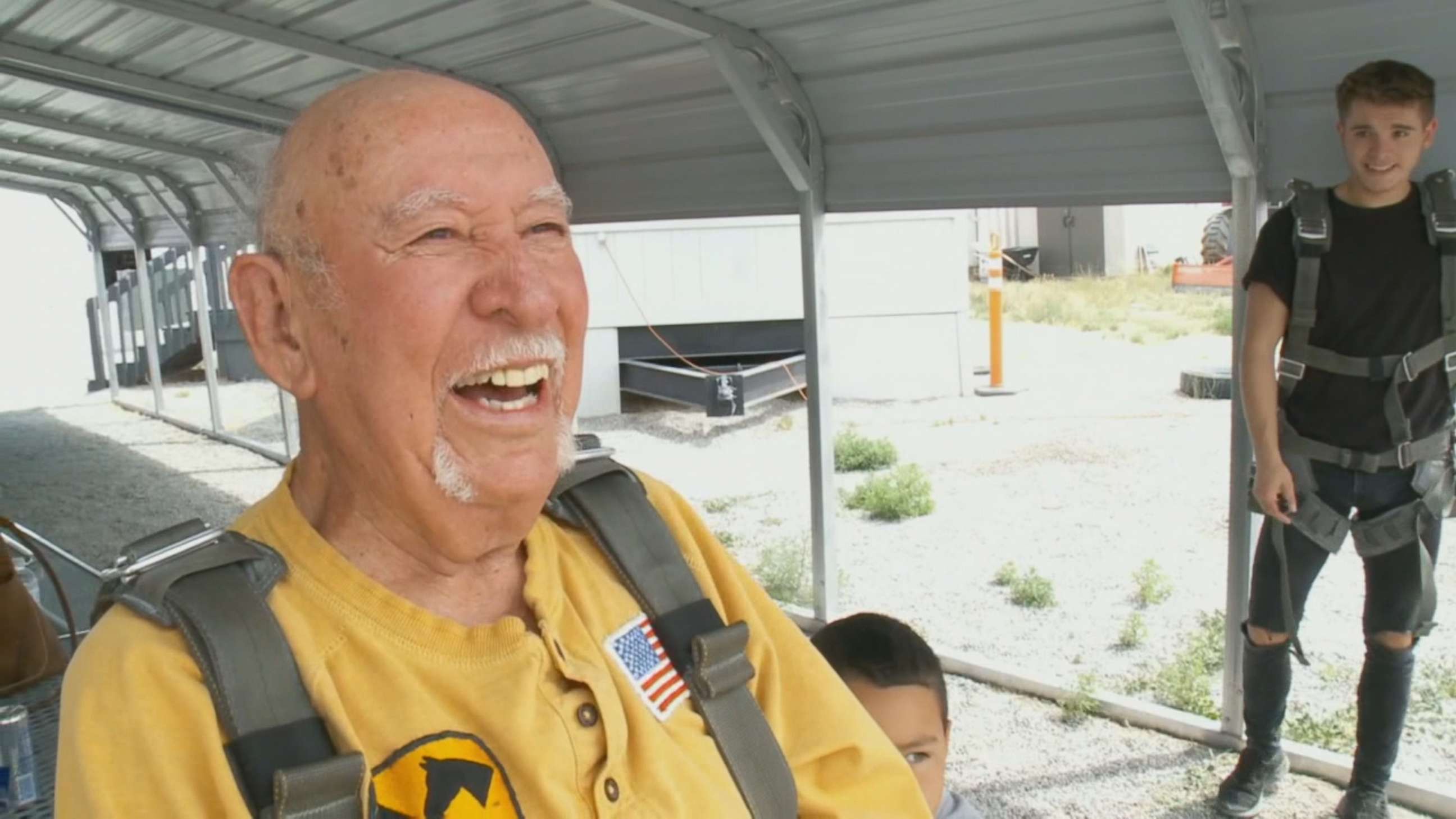 PHOTO: Veteran Joseph Dale Jaramillo went skydiving on June 19 to celebrate his 90th birthday.