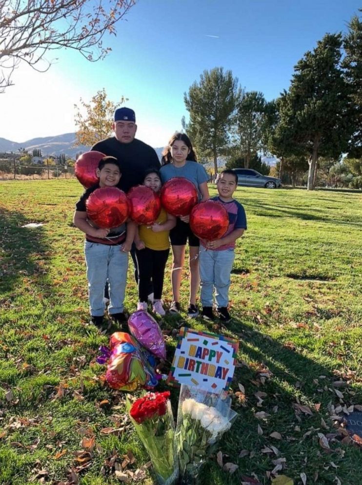 PHOTO: Juan Martinez and his siblings celebrating their late mother's birthday. 