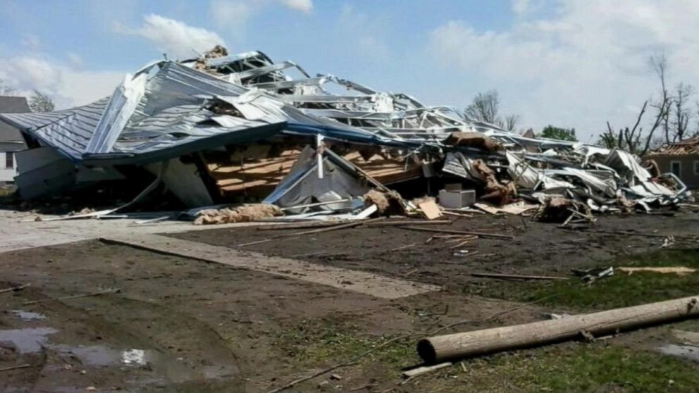 PHOTO: Homes were reported damaged in Van, Tx. after severe storms. 