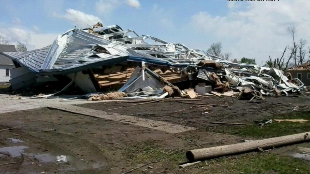 PHOTO: Homes were reported damaged in Van, Tx. after severe storms. 