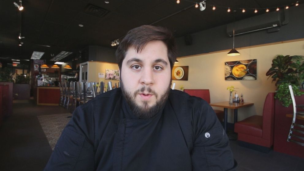 PHOTO: Keivan Tayeb, owner of Zendiggi Kebab House in Closter, New Jersey, is helping to feed frontline workers with two other restaurant owners. 