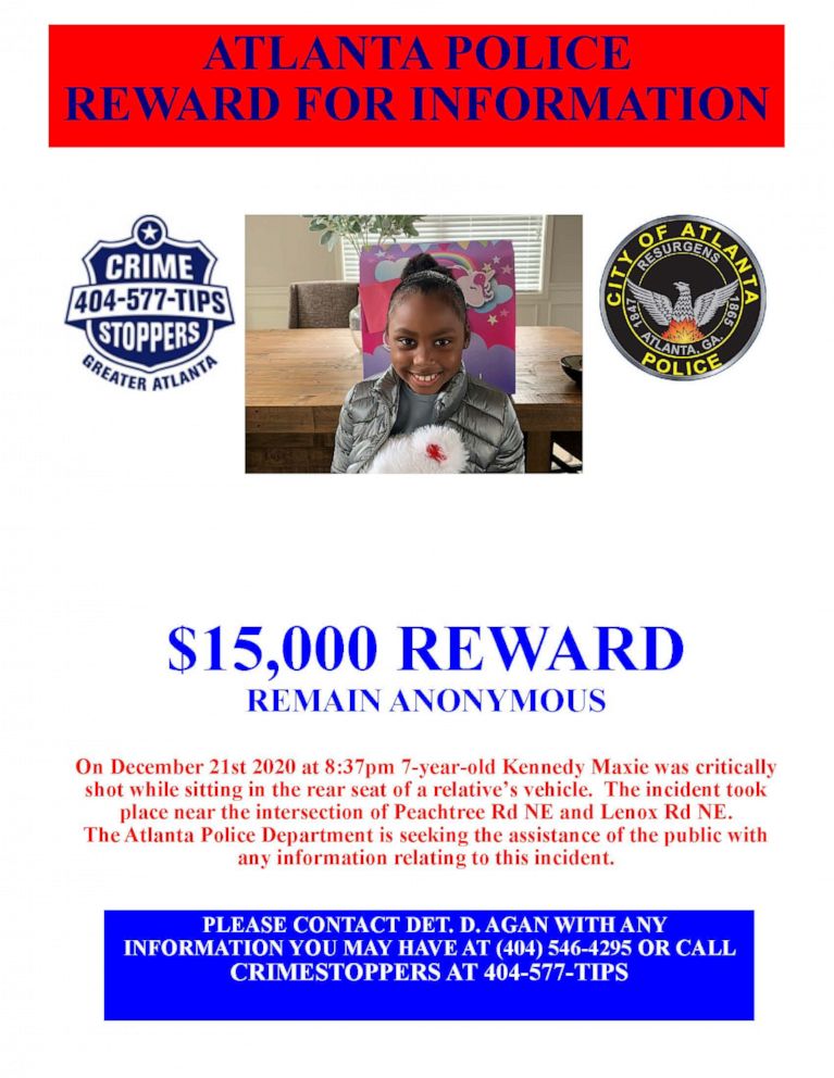 PHOTO: Police offered a reward for information connected to the death of 7-year-old  Kennedy Maxie.