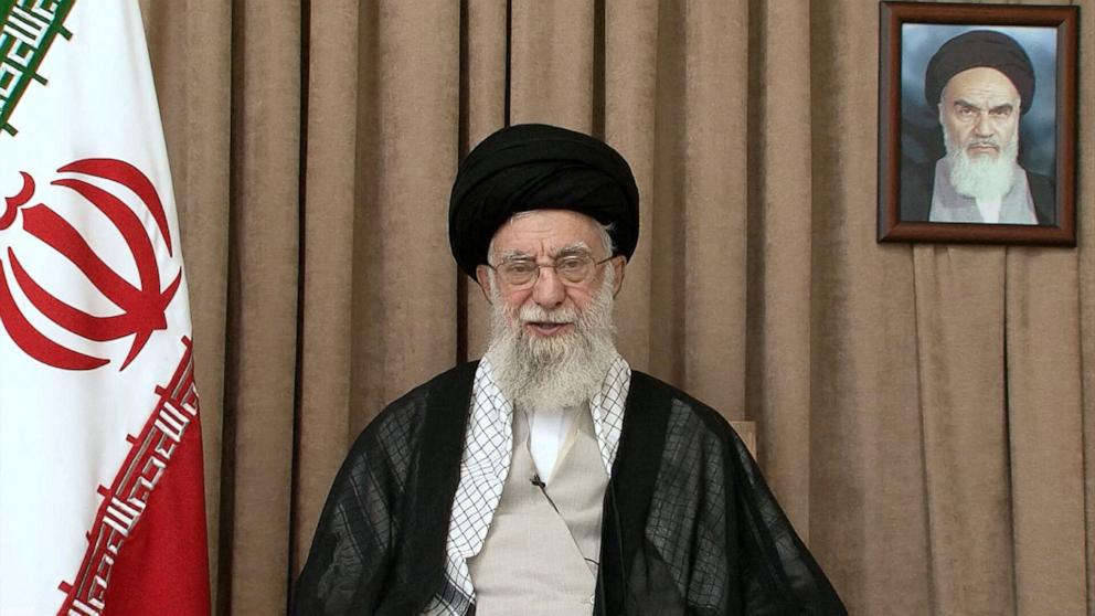 PHOTO: Iran's Supreme Leader Ayatollah Ali Khamenei speaks in a televised message, after the ceasefire between Iran and Israel, in Tehran, Iran, June 26, 2025.