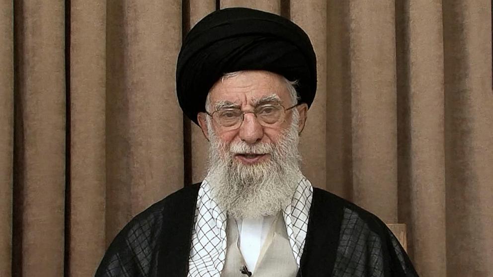 PHOTO: Iran's Supreme Leader Ayatollah Ali Khamenei speaks in a televised message, after the ceasefire between Iran and Israel, in Tehran, Iran, June 26, 2025.
