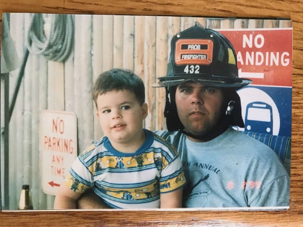 PHOTO: Scott Brian Larsen pictured with his father Scott Andrew Larsen.
