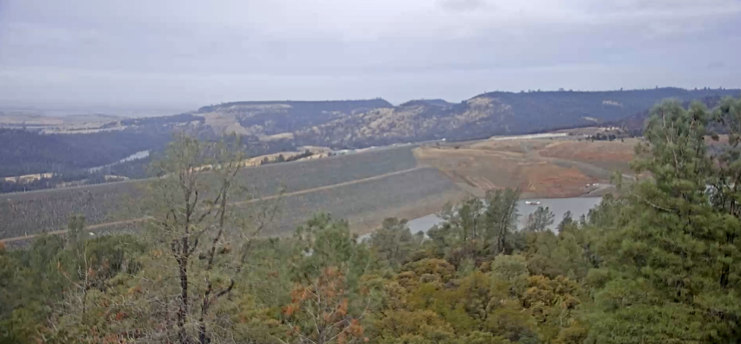 PHOTO: A still from a webcam showing Lake Oroville in California, Oct. 26, 2021.
