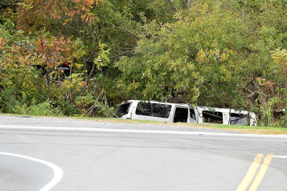 PHOTO: The scene of a deadly limousine crash in Schoharie, N.Y., Oct. 6, 2018.