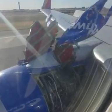 The FAA said the Boeing 737-800 aircraft's engine cover detached during takeoff.