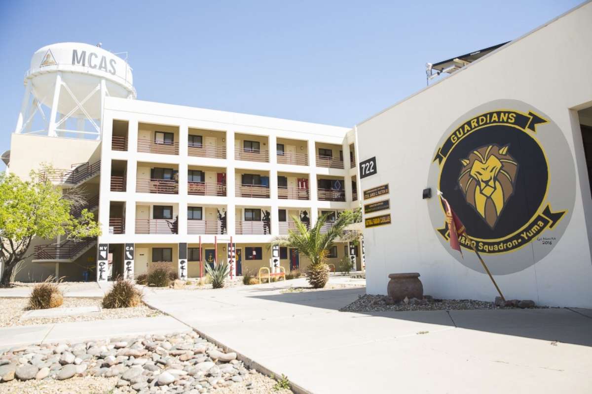 PHOTO: The Marine Corps Air Station (MCAS) Yuma barracks, March 28, 2019, in Yuma, Ariz. 