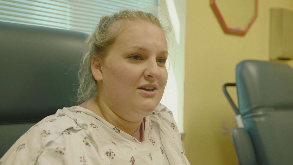 PHOTO: Madi pictured in the waiting room at the Jackson Women’s Health clinic in Mississippi.