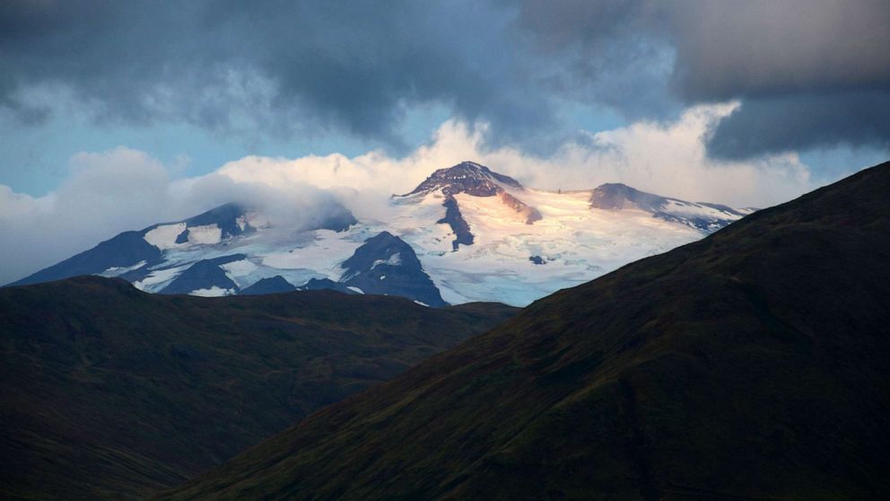 PHOTO: The Makushin volcano is seen in on Unalaska Island, Aleutian Islands, Alaska.