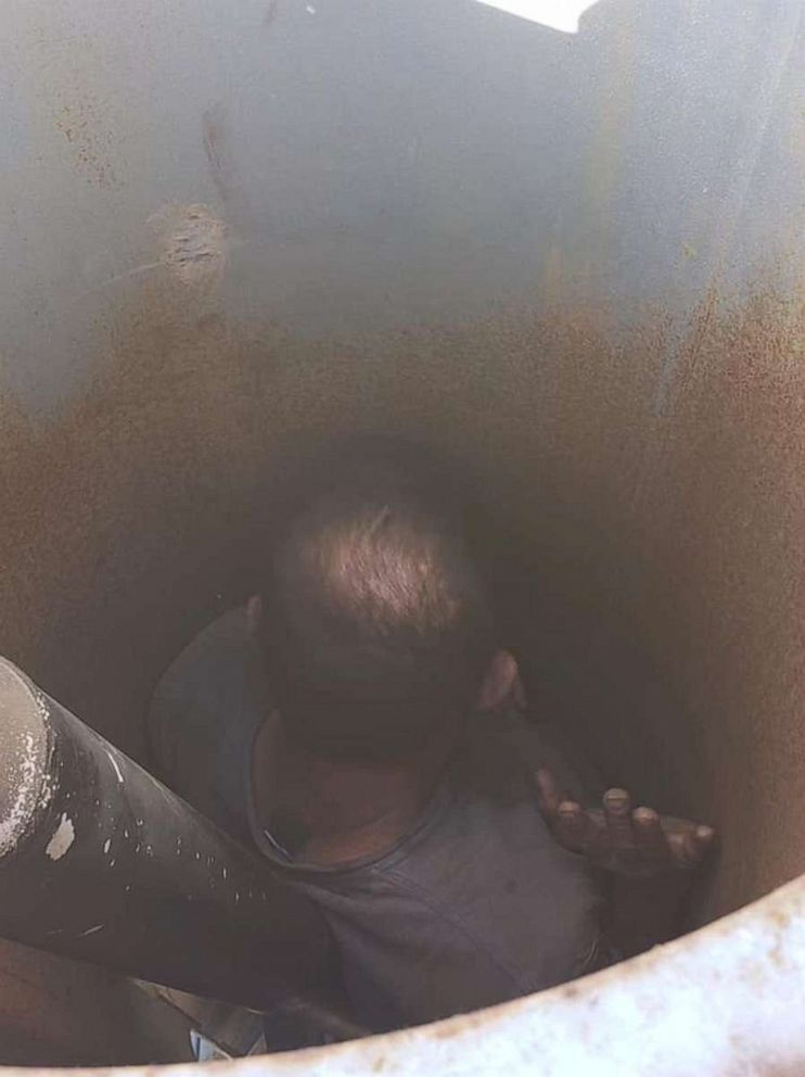 PHOTO:  A man is lucky to be alive after he was rescued from being stuck for two days inside farm equipment at a vineyard in Santa Rosa, California, after Sonoma Sheriff’s Office received a complaint of a suspicious vehicle on June 8, 2021.