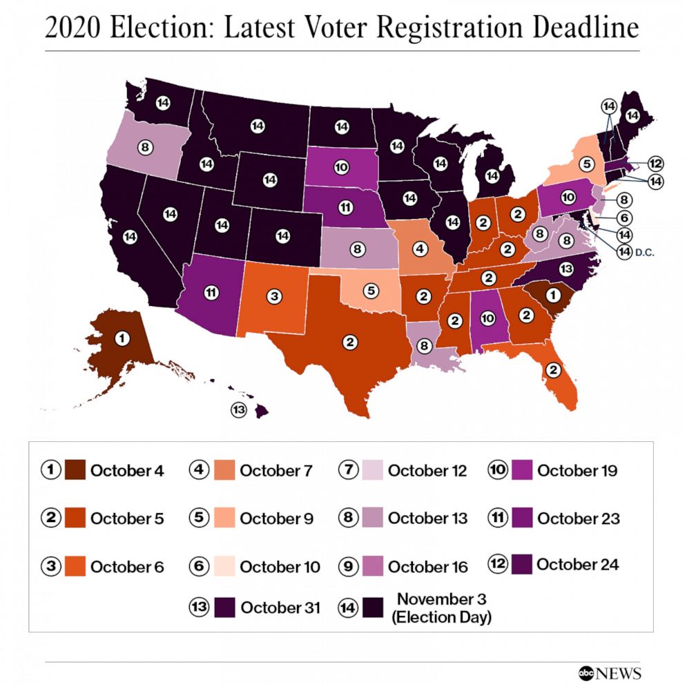 PHOTO: 2020 Election: Latest Voter Registration Deadline