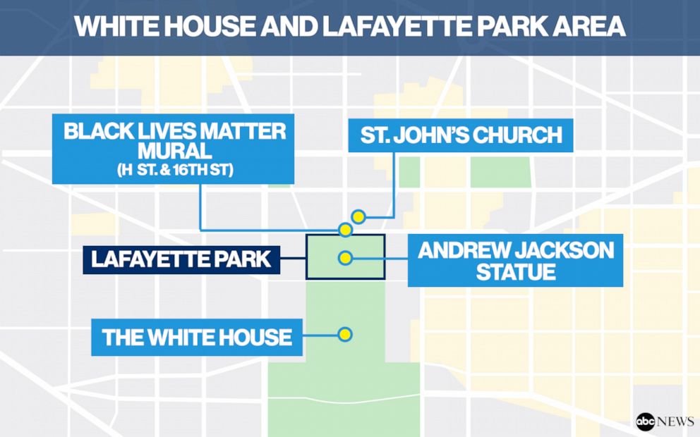 PHOTO: White House and Lafayette Park area