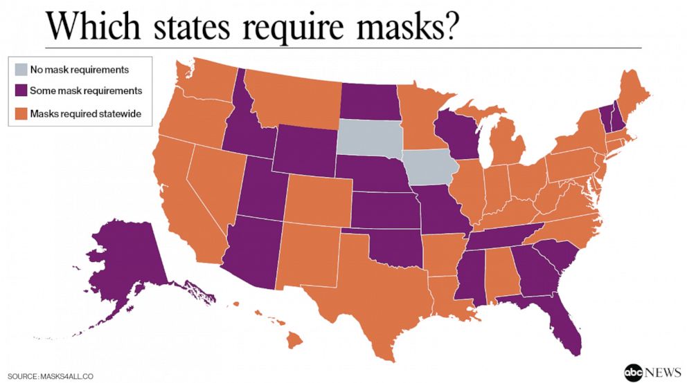 PHOTO: Which states require masks?