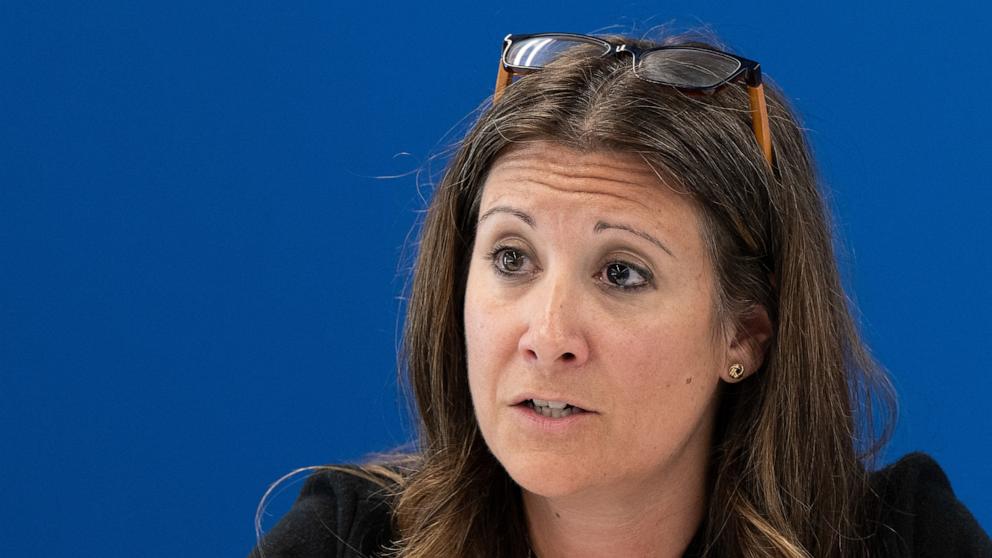 PHOTO: Director of epidemic and pandemic management and US infectious disease epidemiologist Maria Van Kerkhove speaking during a virtual press conference on the hantavirus cluster at the WHO headquarters, in Geneva, May 7, 2026.