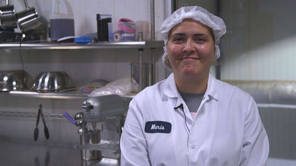 PHOTO: Maria Gomez has worked at Greyston Bakery in Yonkers, New York, for three years.