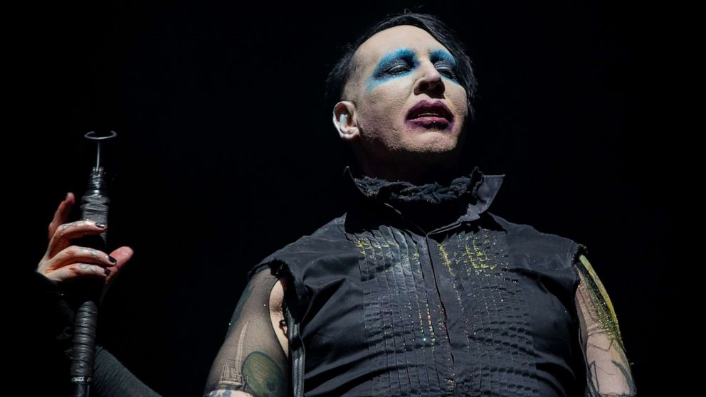 PHOTO: In this file photo, Marilyn Manson performs during the Astroworld Festival at NRG Stadium on Nov. 9, 2019 in Houston, Texas.