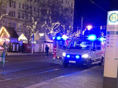 Car drives into crowd at Christmas market in Germany