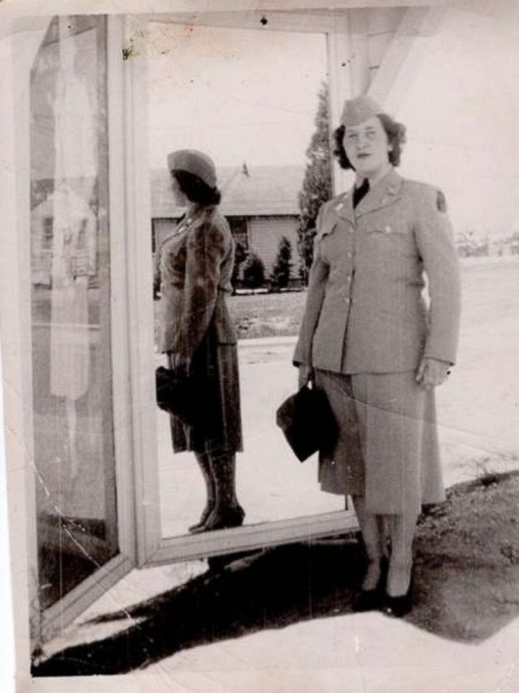 PHOTO: Mary Patterson, who now attends Town Square, is seen in an undated photo wearing her Army uniform while stationed in Japan.