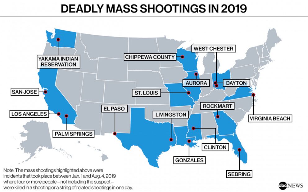 There have been at least 17 deadly mass shootings in the ...