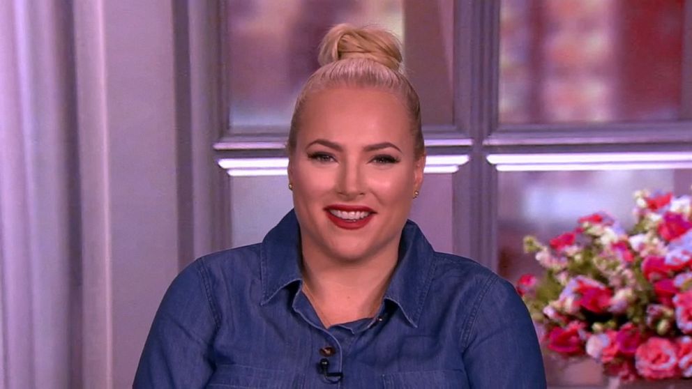 PHOTO: Meghan McCain says goodbye as she finishes her final show as co-host of "The View" on Friday, Aug. 6, 2021.