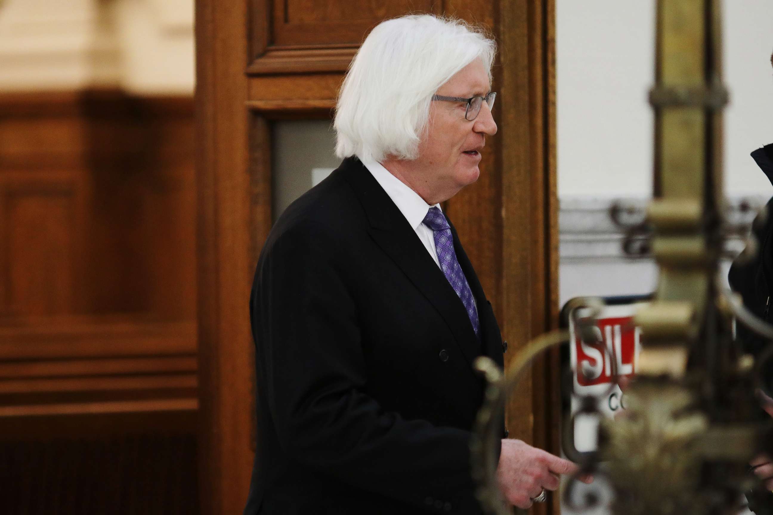 PHOTO: Tom Mesereau, lawyer for actor and comedian Bill Cosby, leaves the courtroom during the third day in Cosby's sexual assault case at the Montgomery County Courthouse April 11, 2018 in Norristown, Pa.