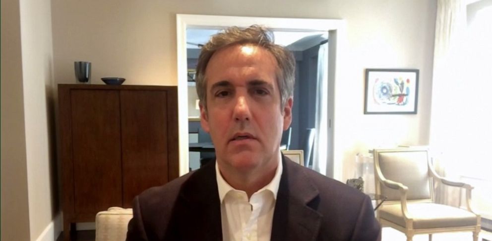PHOTO: President Donald Trump's former attorney Michael Cohen discusses his new book "Disloyal" during his appearance on "The View" Monday, Sep. 14, 2020.