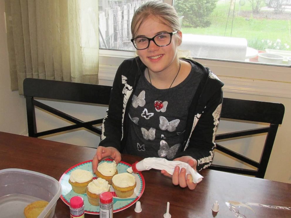 PHOTO: Morgan Geyser decorates cupcakes on her 12th birthday two weeks prior to her arrest for  attempted first-degree intentional homicide on May 31, 2014, in the Slender Man stabbing. 