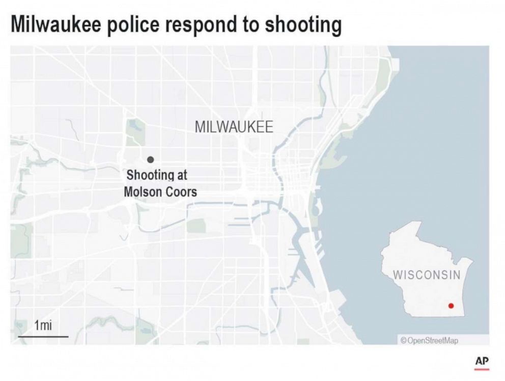 PHOTO: Milwaukee police are responding to what they are calling a "critical incident" on the Molson Coors Brewing Co. campus amid reports of a possible shooting.