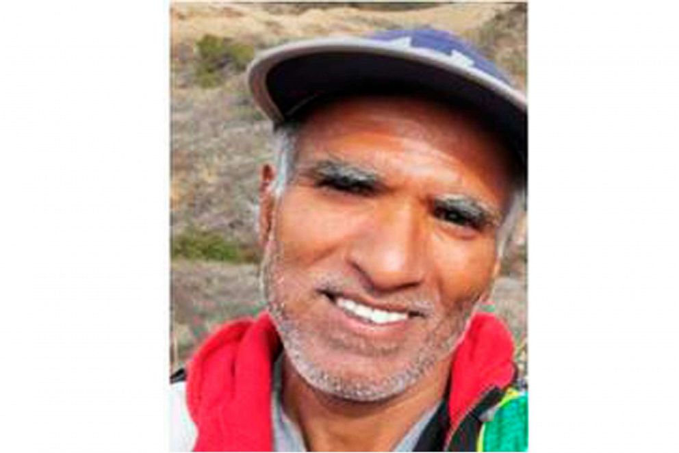 PHOTO: This undated photo released by the San Bernardino County Sheriff's Office shows Sree Mokkapati, as they search for him after he went missing hiking on snow-covered Mount Baldy on Sunday, Dec. 8, 2019. (San Bernardino County Sheriff's Office via AP)