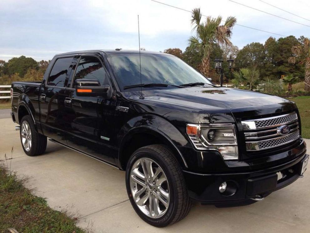 PHOTO: Sidney and Tammy Moorer's Ford F-150 pick-up truck. The couple bought the vehicle and went on a road trip to California shortly after Sidney Moorer broke up with Heather Elvis. 