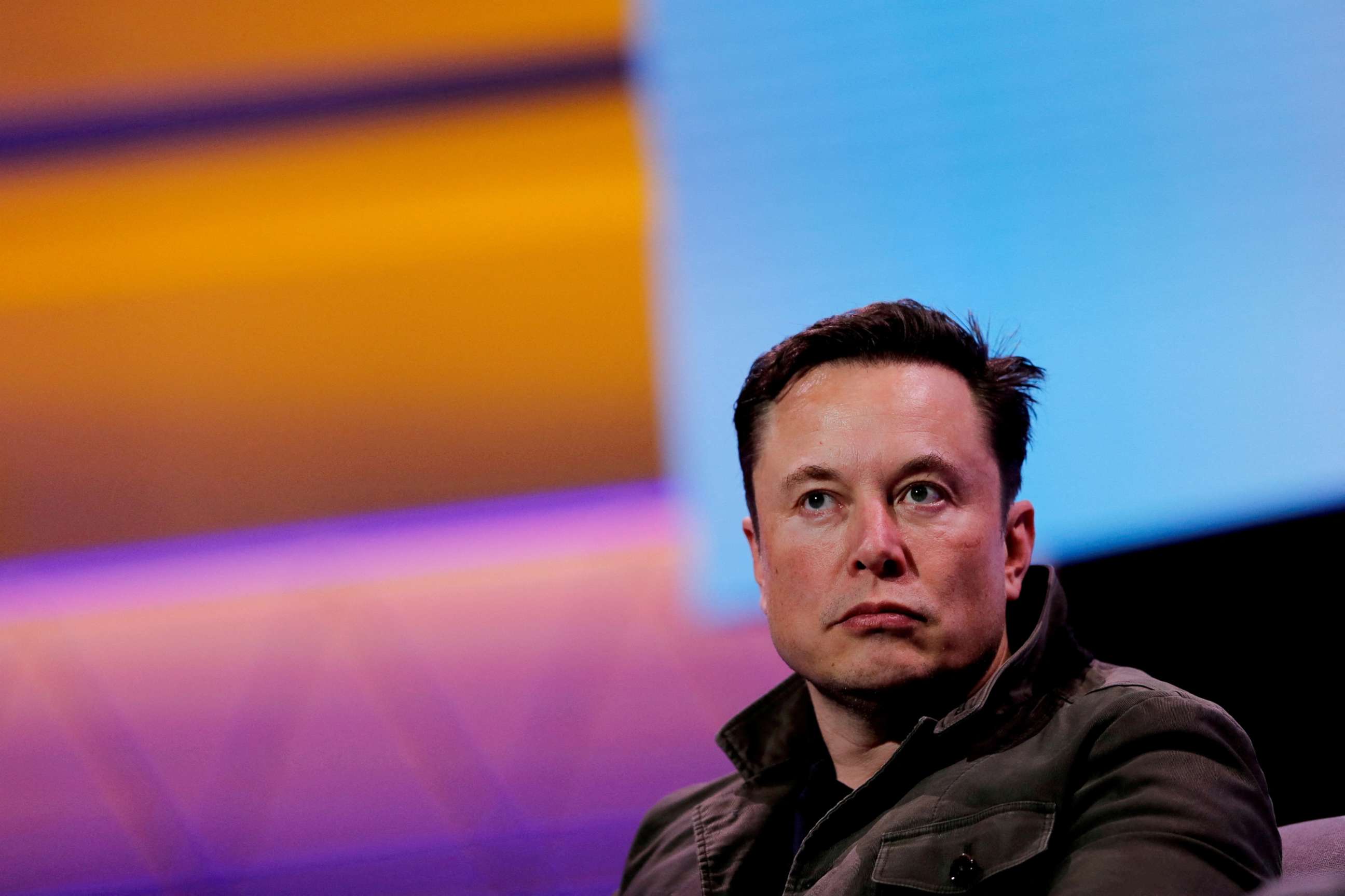 PHOTO: SpaceX owner and Tesla CEO Elon Musk speaks during a conversation with legendary game designer Todd Howard (not pictured) at the E3 gaming convention in Los Angeles, California, U.S., June 13, 2019.  REUTERS/Mike Blake/File Photo
