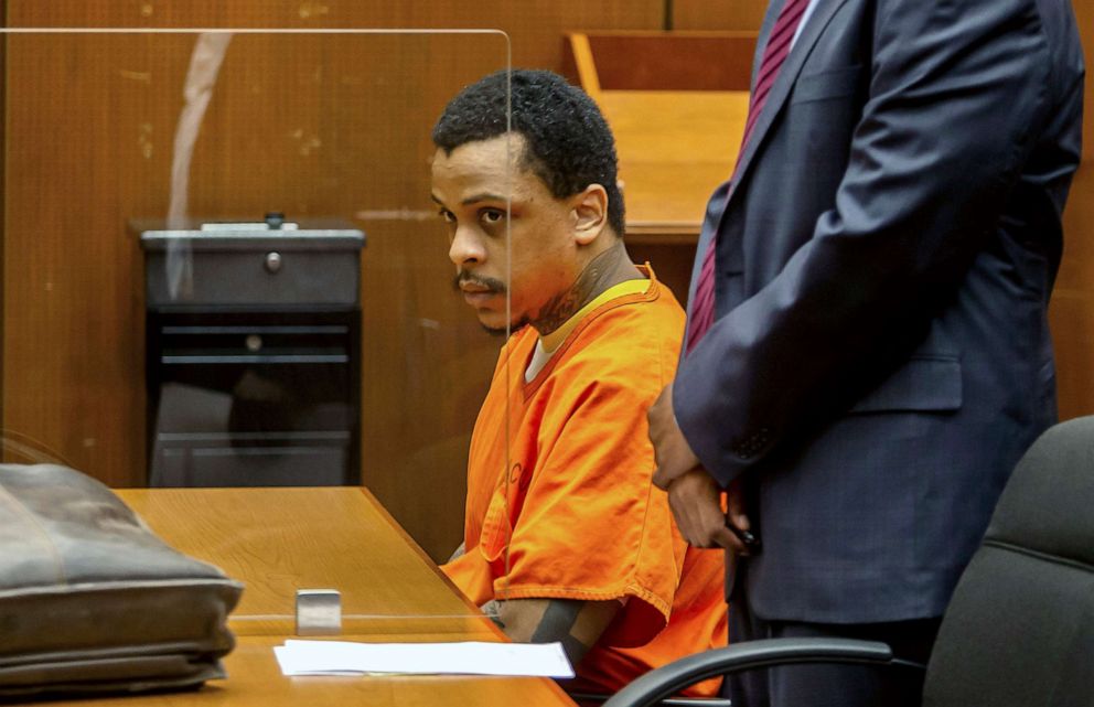 PHOTO: Eric Holder Jr. sits in the courtroom at Clara Shortridge Foltz Criminal Justice Center, Sept. 15, 2022, in Los Angeles.