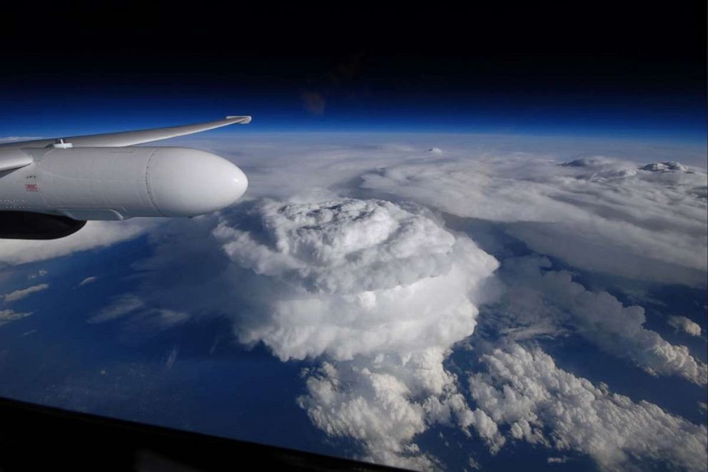 PHOTO: The overshooting top of a thunderstorm as seen from NASA's ER-2 aircraft.
