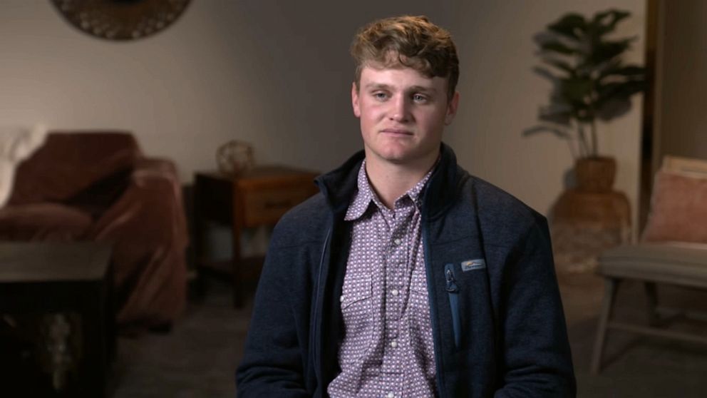 PHOTO: Peter, Fraternity brother of Ethan Chapin speaks with 20/20 about the University of Idaho murders.