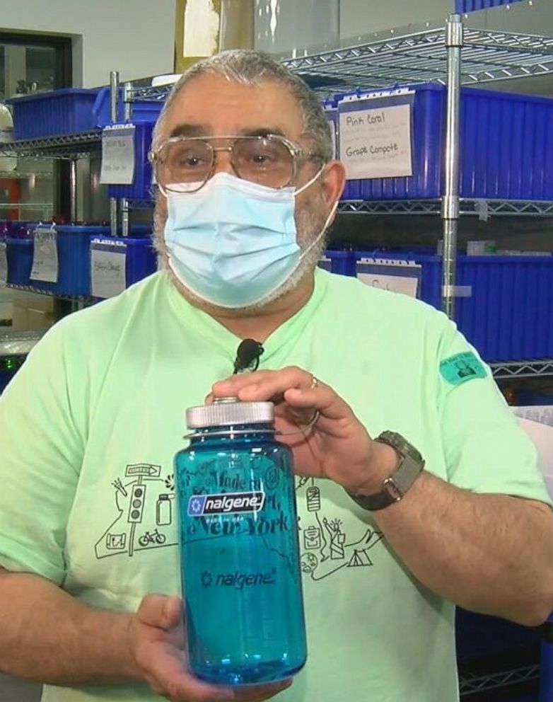 PHOTO: Philip Castro has worked at Nalgene for 10 years in Rochester, New York.