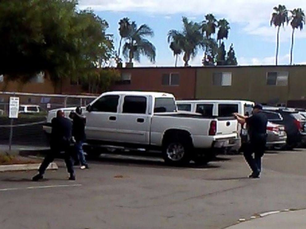 PHOTO: Police released this screen grab of a video they are investigating in the September 27, 2016 police shooting of a black man in El Cajon, California.