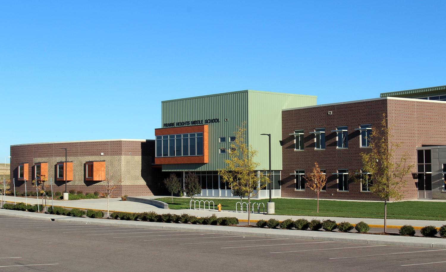 PHOTO: Prairie Heights Middle School in Evans, Colorado is seen here.