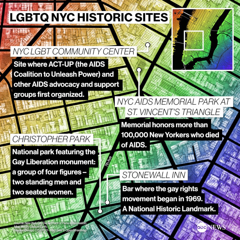 Walking tour in NYC highlights landmarks and watershed moments that sparked the Gay Rights Movement (more than 50 years ago)