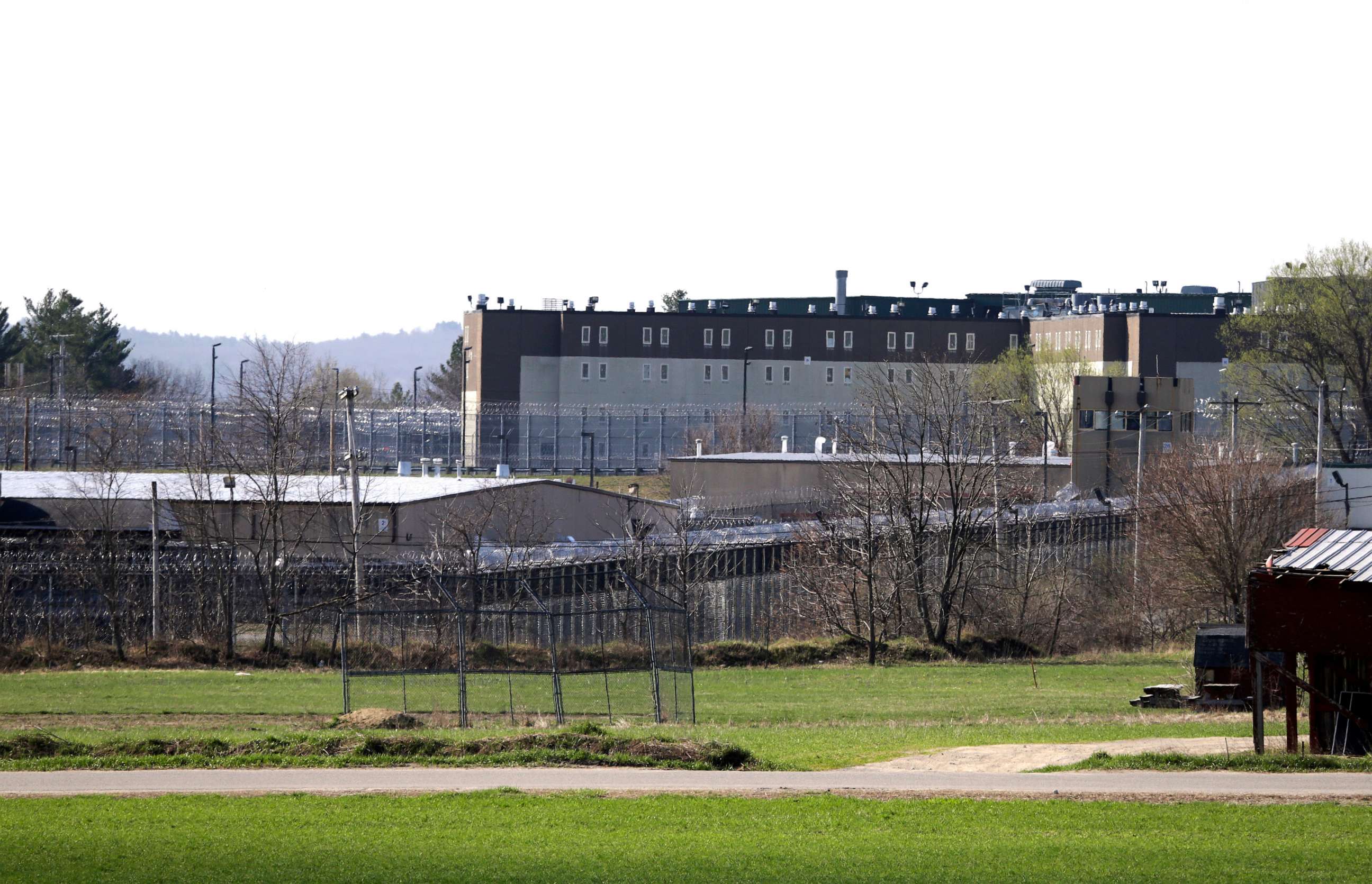 PHOTO: The Souza-Baranowski Correctional Center is surrounded by fencing, April 19, 2017, in Lancaster, Mass.