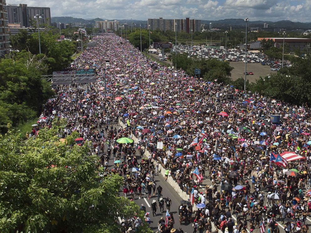 We need him out Protesters demand Puerto Rico governors resignation