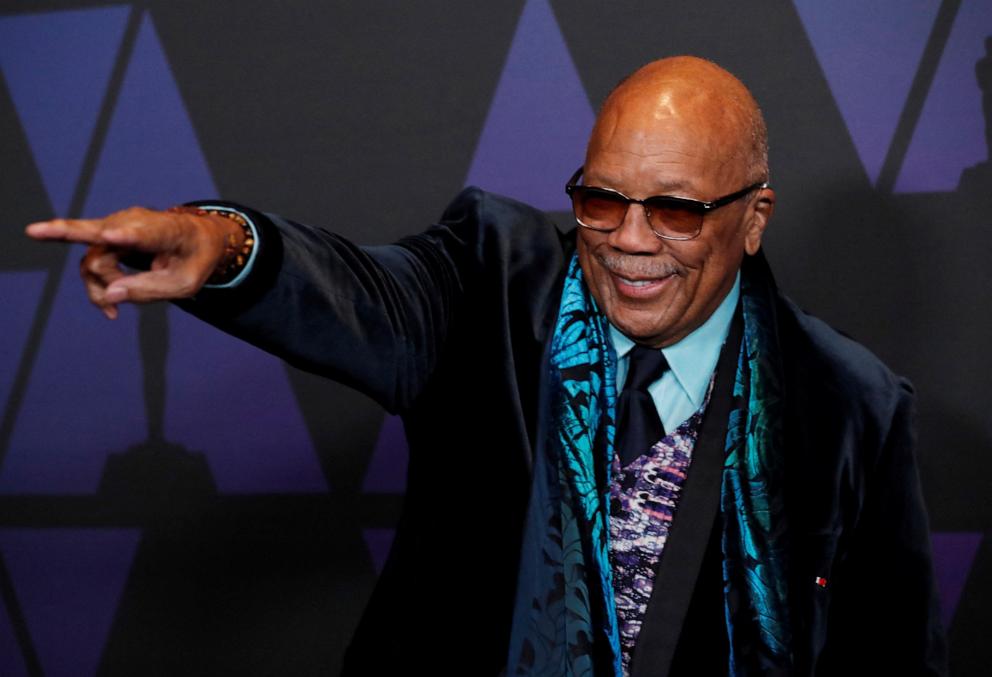 PHOTO: Quincy Jones arrives at the 2018 Governors Awards in Hollywood, California, on Nov. 18, 2018.