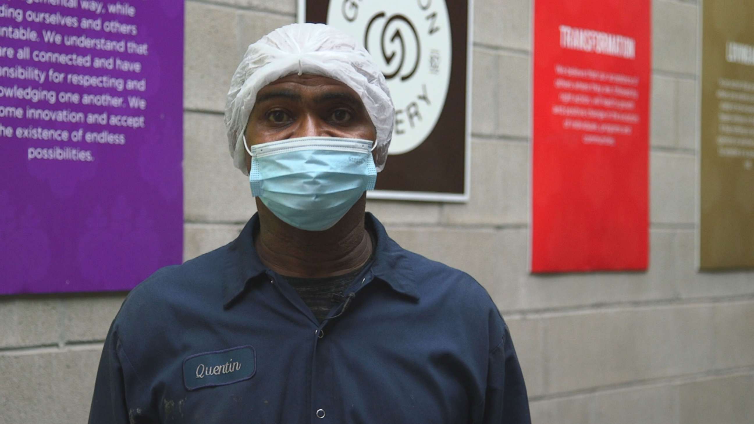 PHOTO: Quentin Frederick has worked at Greyston Bakery in Yonkers, New York, for seven years.