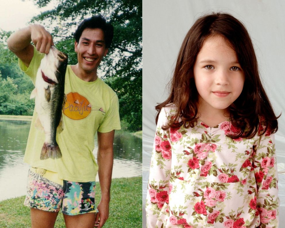 PHOTO: Patrick J. Quigley IV pictured alongside a 2006 photo of his daughter Leah Quigley.