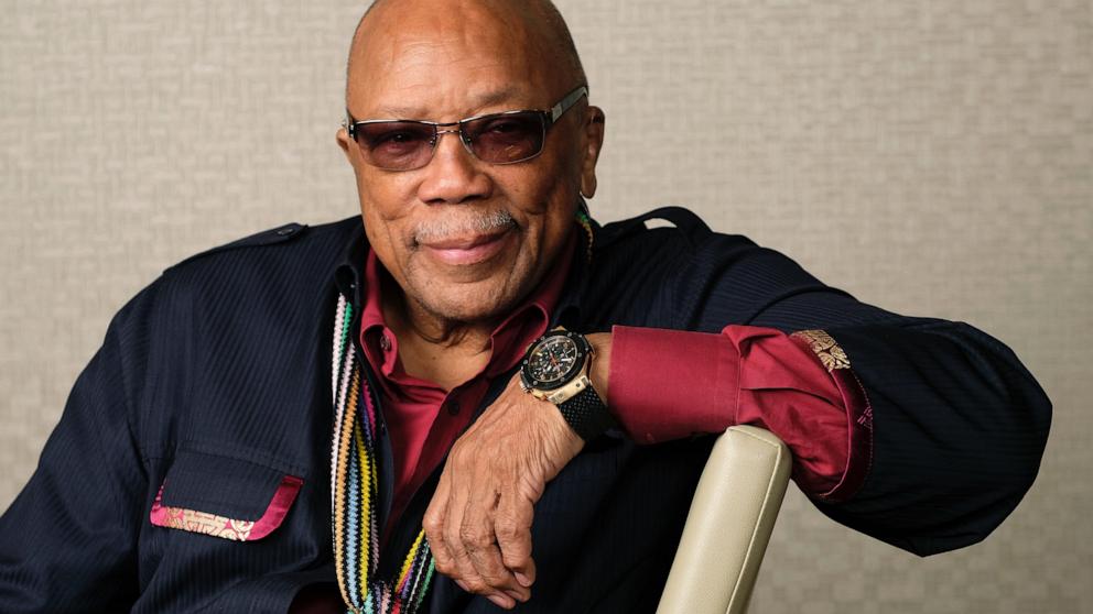 PHOTO: Music producer Quincy Jones poses for a portrait to promote his documentary "Quincy" during the Toronto Film Festival on Sept. 7, 2018, in Toronto.