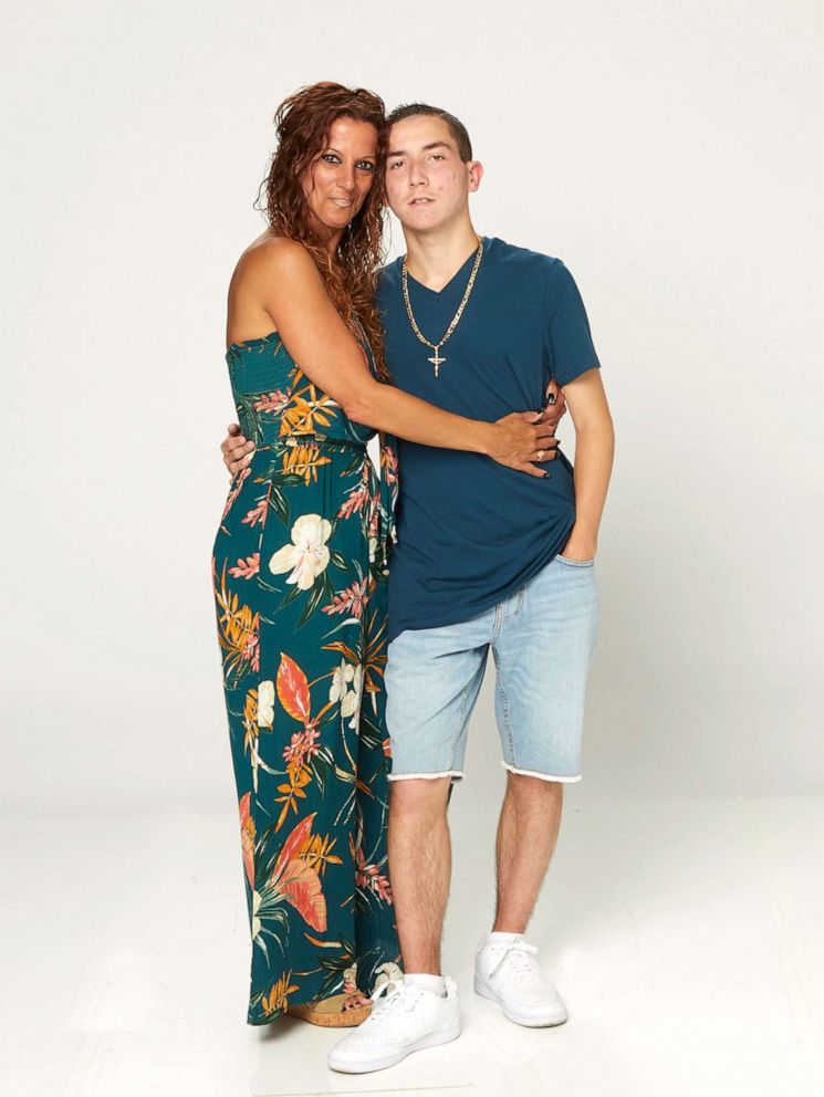 PHOTO: Joseph Reina pictured with his mother Lisa Reina in 2021.